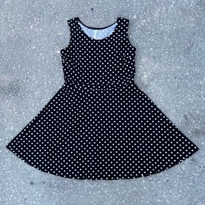 GILLI Black and White Polka Dot Dress Size L